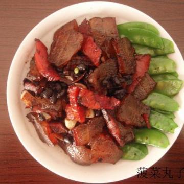 腊肉豆豉的家庭制作方法
