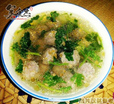 羊肉汆丸子的制作方法