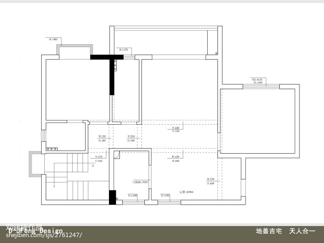 厨房正对楼梯