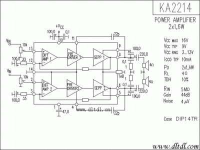 功放ka2206参数