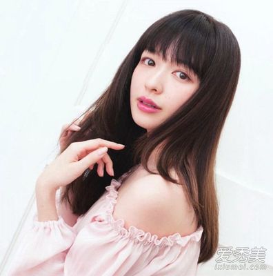 长直发刘海怎么弄好看