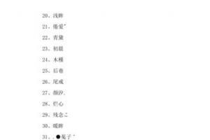 两个的网名