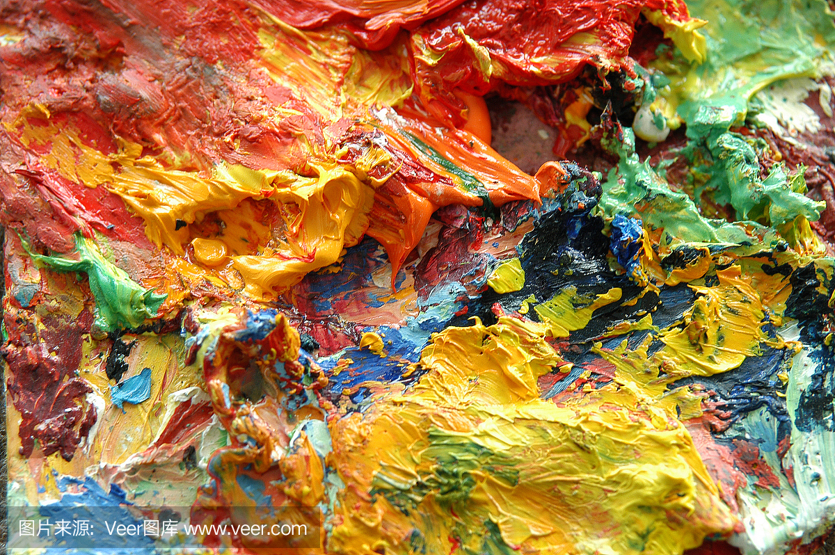 艺术家油画调色板