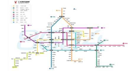 广州地铁高清全图
