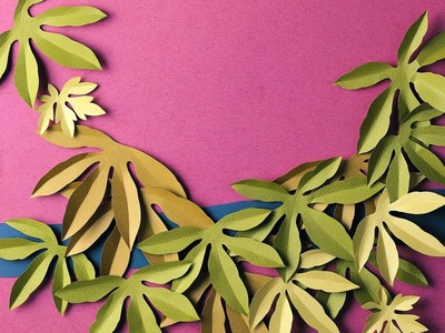 橱柜剪纸贴画