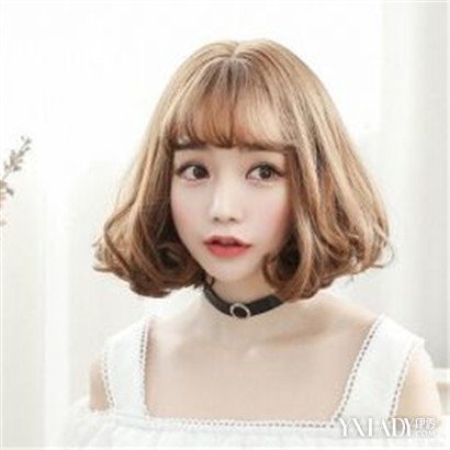没有刘海的中短发发型