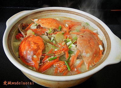梭子蟹豆腐汤