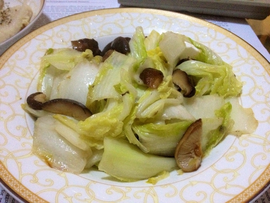 大白菜香菇炒肉丝的做法