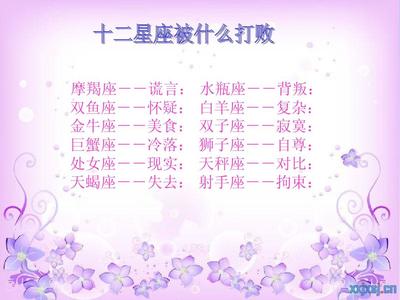 十二星座知识大全