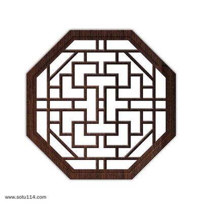 园林窗户纹样