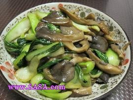磨菇油菜的家常做法