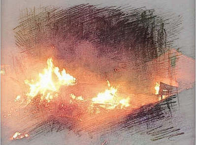 梦见别人被烧死