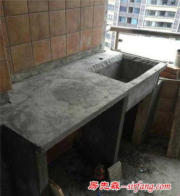 厨房砌水池