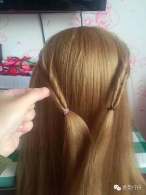 半披肩编发