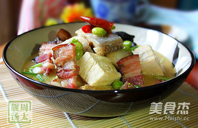 腊肉炖豆腐的做法大全家常