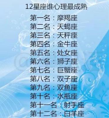 十二星座介绍大全