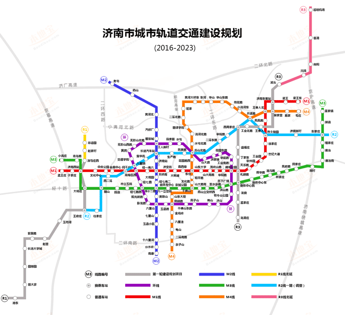 济南地铁线路图