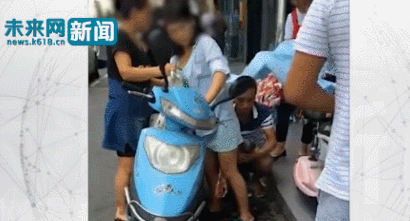 孕妇骑车