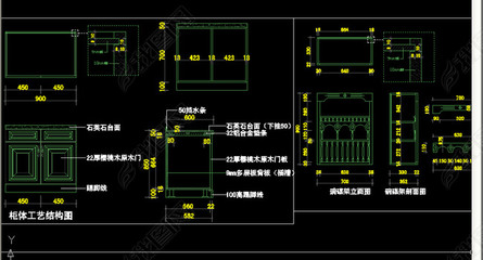 橱柜柜体结构图