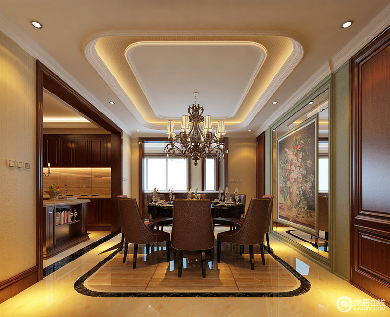 中式餐厅吊顶