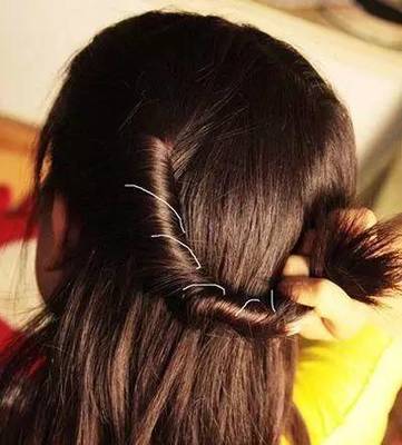 大圆脸编发