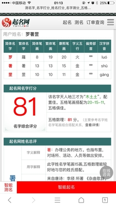 姓名寓意查询