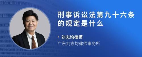 刑事诉讼法九十六条