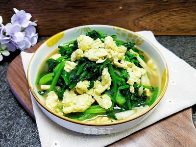 菠菜鸡蛋片的做法大全家常