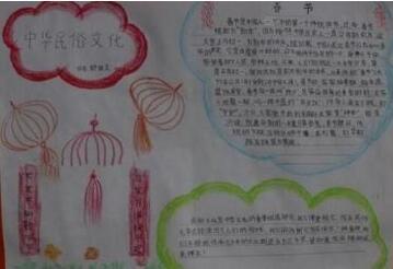 民风民俗的手抄报怎么写