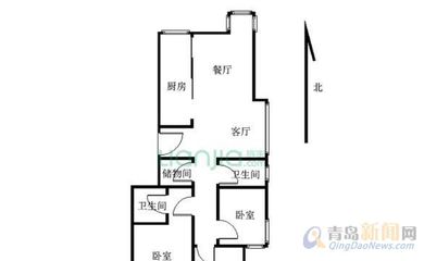 两卧室朝东客厅厨房朝北