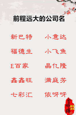 起名公司名字