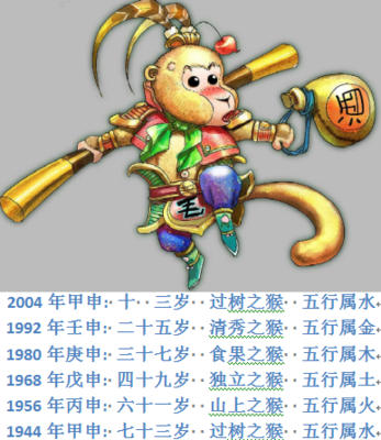 2004年属什么生肖五行