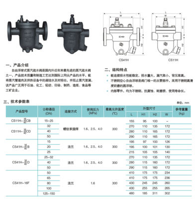 疏水阀长度 标准