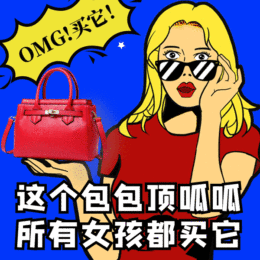 箱包图片可爱文字表情备注