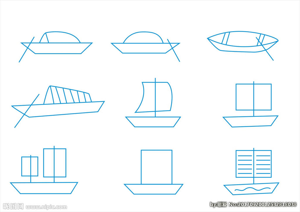小船简笔画图片