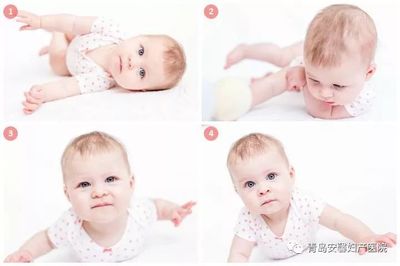 三个月宝宝抬头标准图