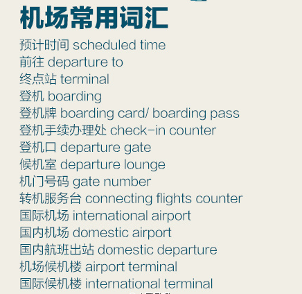 坐飞机需要什么手续