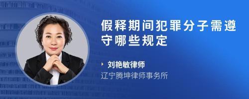 被宣告假释的犯罪分子