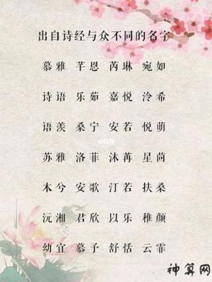 从楚辞中取男孩名字