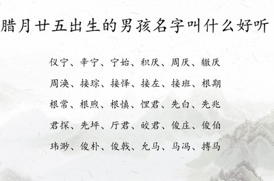 叫什么名字最好听