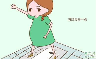 孕妇蹲厕所