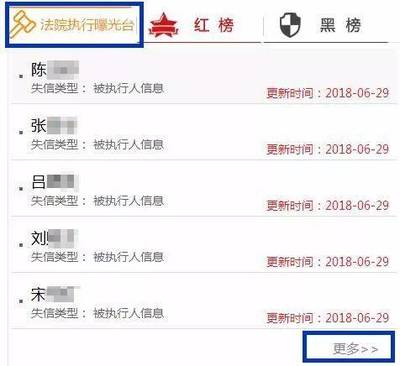 被失信执行人查询