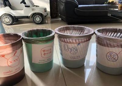 厨房洗菜自制垃圾桶