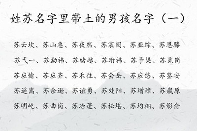 带土男孩名字