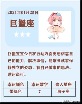 1月25日什么星座