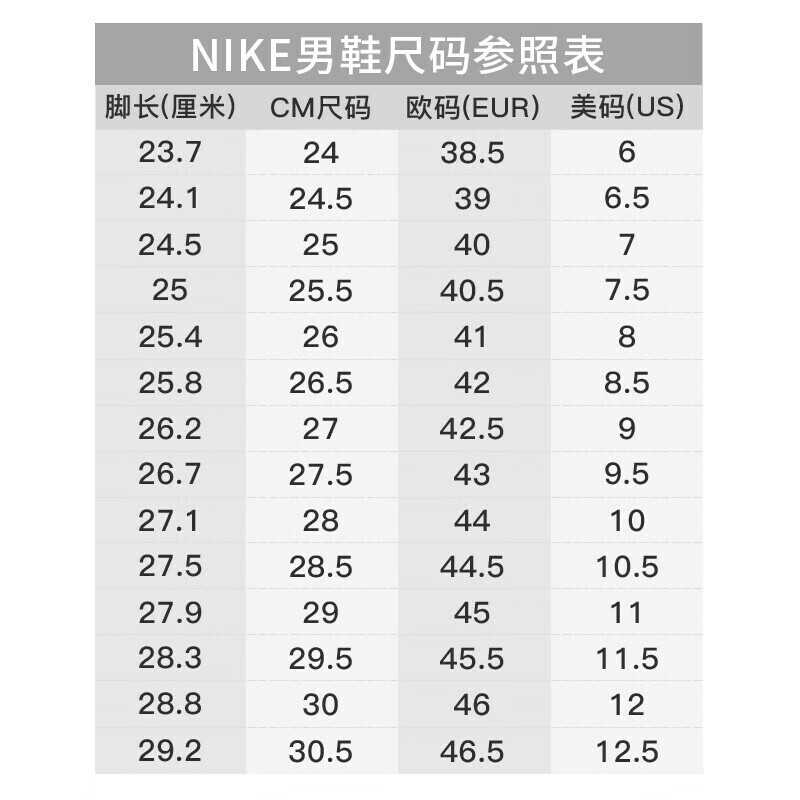 42.5码的鞋是多少厘米