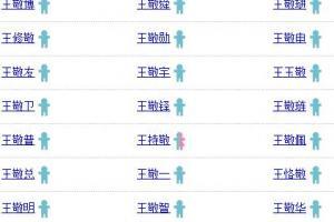 王姓取名字大全男孩
