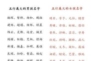 属火属木的女孩名字