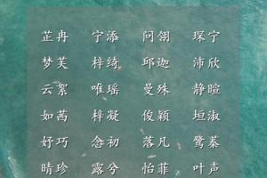 邱取名字女孩