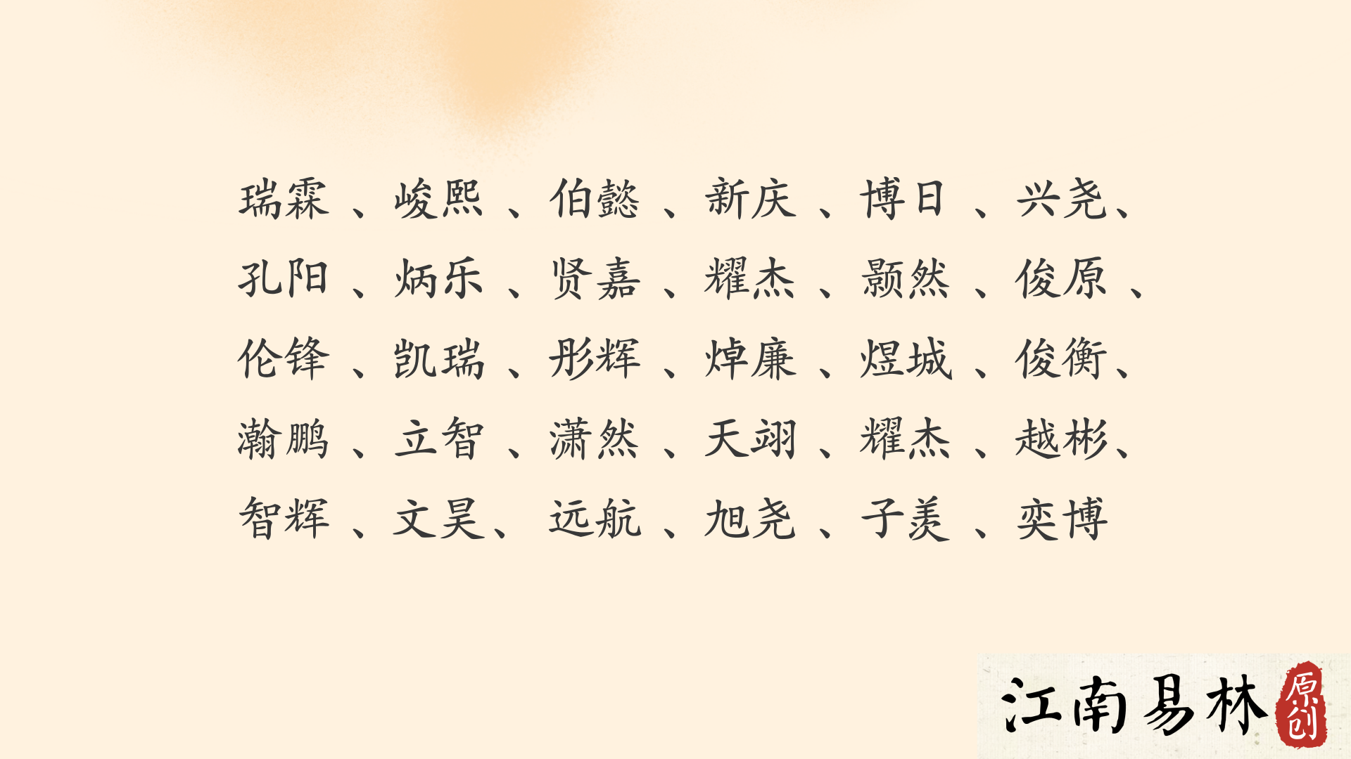 出自诗经的男孩名字